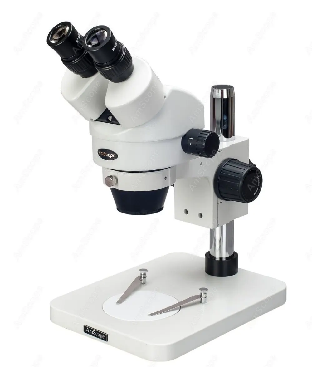 

Binocular Stereo Microscope--AmScope Supplies 7X-45X Table Pillar Stand Zoom Magnification Binocular Stereo Microscope