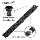 Ремешок для часов с нулевым зазором изогнутый из нержавеющей стали + съемник звеньев для часов Samsung Galaxy 42 мм SM-R810SM-R815, браслет на запястье