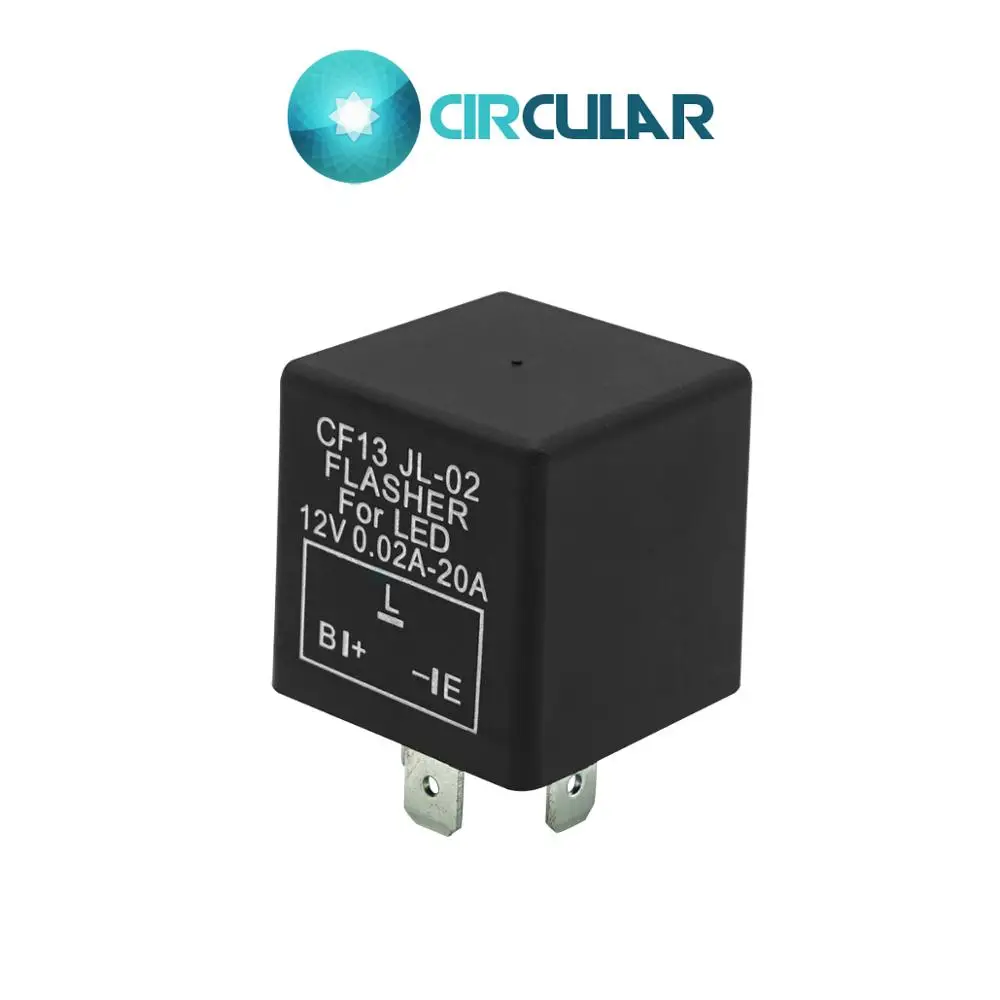 CF13 3 PIN Flasher для LED 12V 0.02A-20A электронный релейный переключатель мотоцикла |