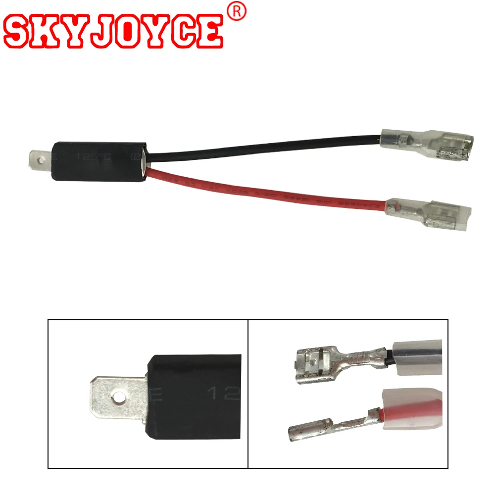 SKYJOYCE 2X hid ксеноновая лампа H1 силовая вилка Кабельное реле адаптеры держатель