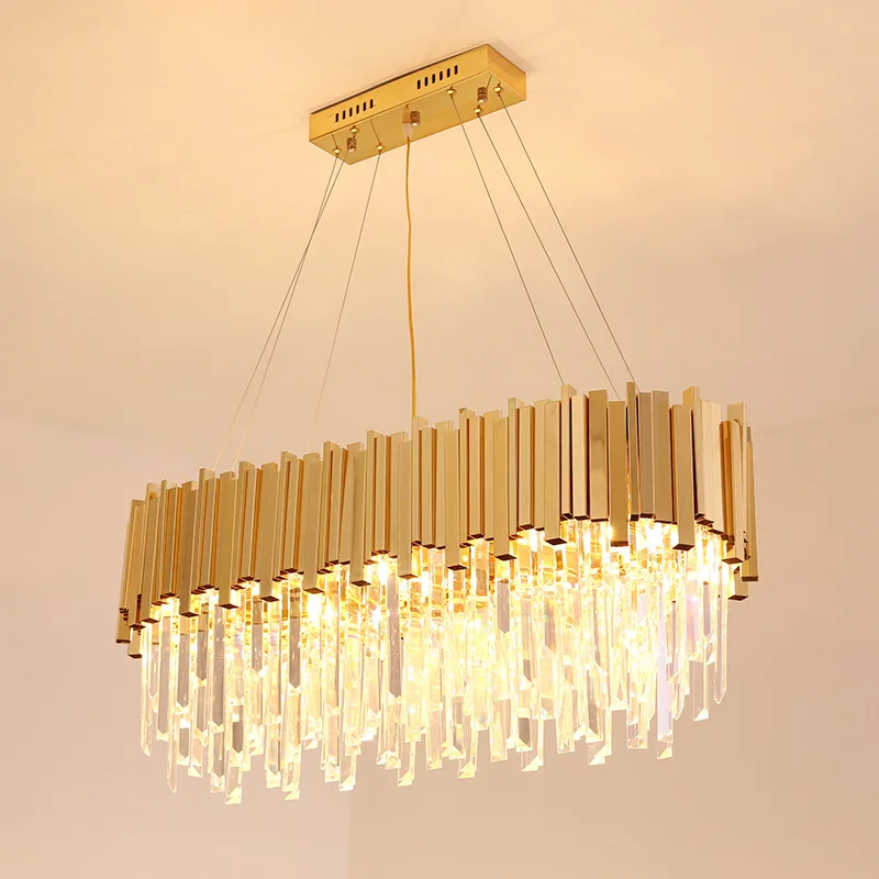 

LukLoy Postmodern Crystal Chandelier Living Room Simple Hotel Lobby Light Luxury Crystal Lamp Designer Art Villa Atmosphere Lamp