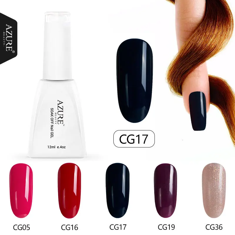 3PCS SET Лазурная Красота 5 шт./партия Гель-лак для ногтей набор замачивания красный цвет светодиодный лак для ногтей Наборы для маникюра Полупостоянный УФ-гель - Цвет: 3PCS SET