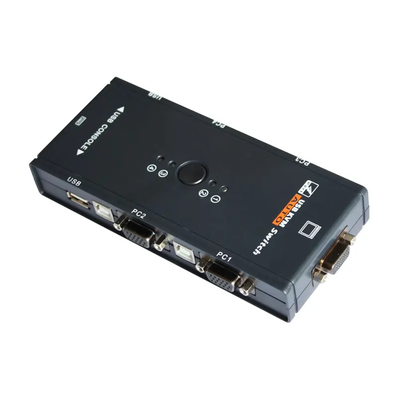 KVM V4 4 порта квм переключатель USB 2 0 VGA разветвитель принтер Мышь Клавиатура флеш