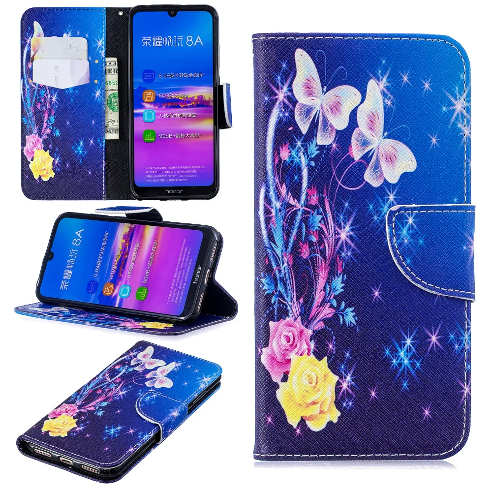 Чехол для huawei Honor 8A, кожаный чехол для Honor 8A, чехол для huawei Honor 8A, Honor 8A, 8 A, JAT-LX1, чехол, кошелек, флип, чехол для телефона, s shell