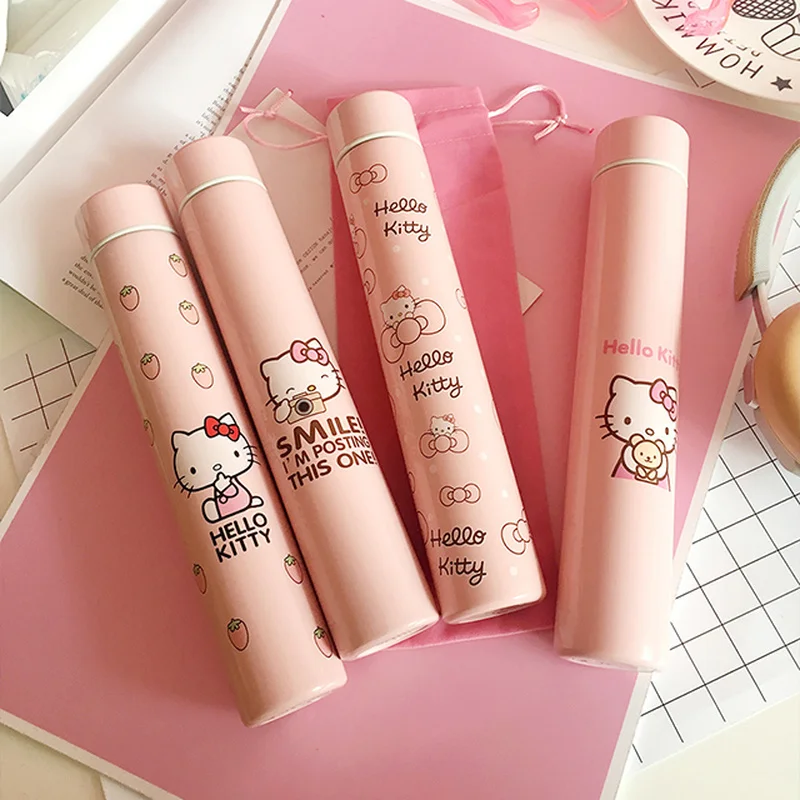 Hello kitty изоляционная чашка Мультяшные из нержавеющей стали водяная переносная