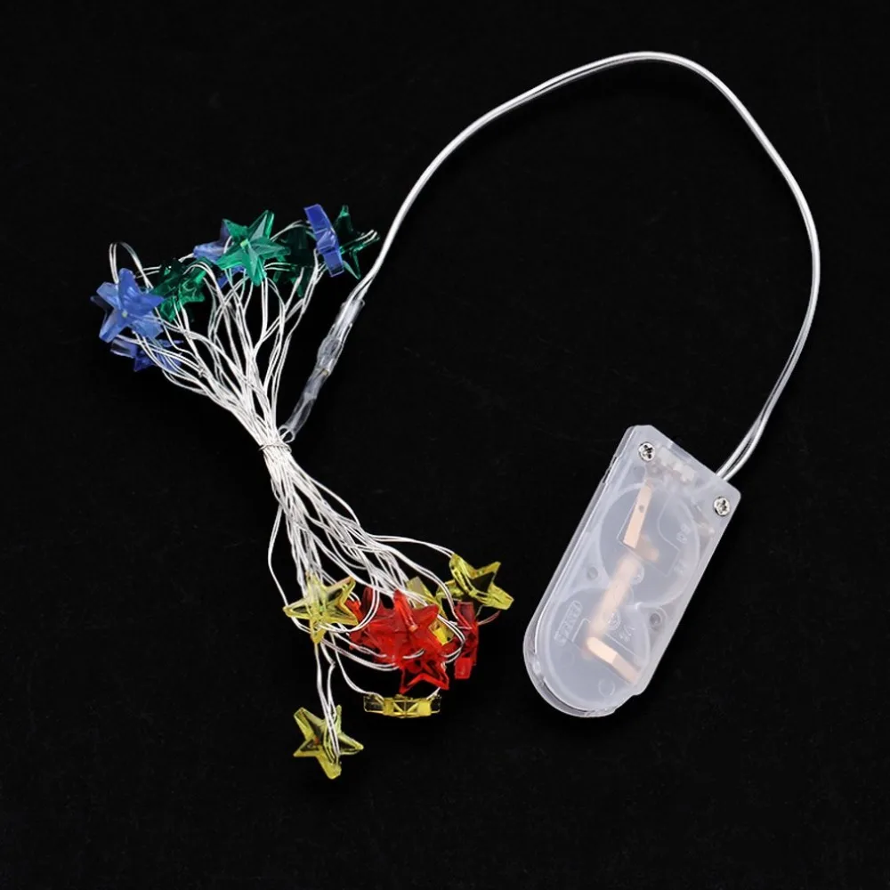 ICOCO 2m 20 LED String Lights Battery Creative Star Design Powered Small Night Light Decor Fairy for Home Wedding Party | Лампы и