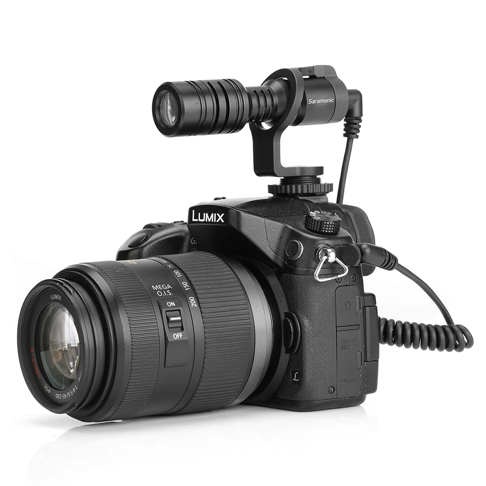 Saramonic Vmic мини микрофон Универсальный видео фотография Запись для iPhone 7 8 Plus Canon M50