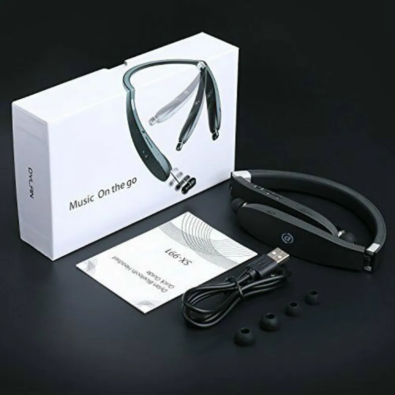 Спортивные bluetooth-наушники Suicen SX-991, шейные складные беспроводные наушники Auriculares, анти-потеря CSR 4,1, наушники в ухо