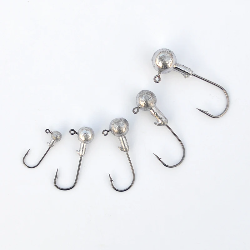 Jig Head свинцовые бронзовых морских рыболовных крючков 10 шт./лот мягкий червь
