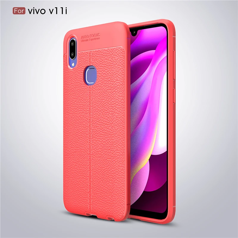 Чехол для Vivo V11i резиновый силиконовый защитный чехол мягкий телефона |