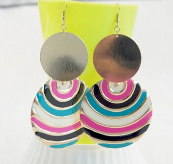 2014 Летние 9 видов цветов в богемном стиле яркие цвета милые модные серьги для