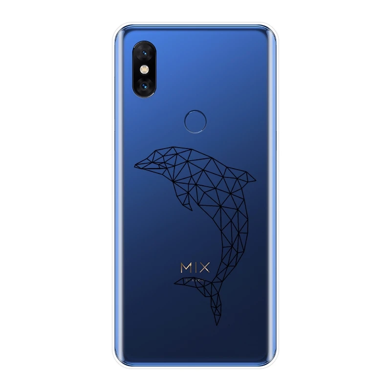 Задняя крышка для Xiaomi Mi Max Note 1 2 3 кошка собака лиса слон олень черный силиконовый