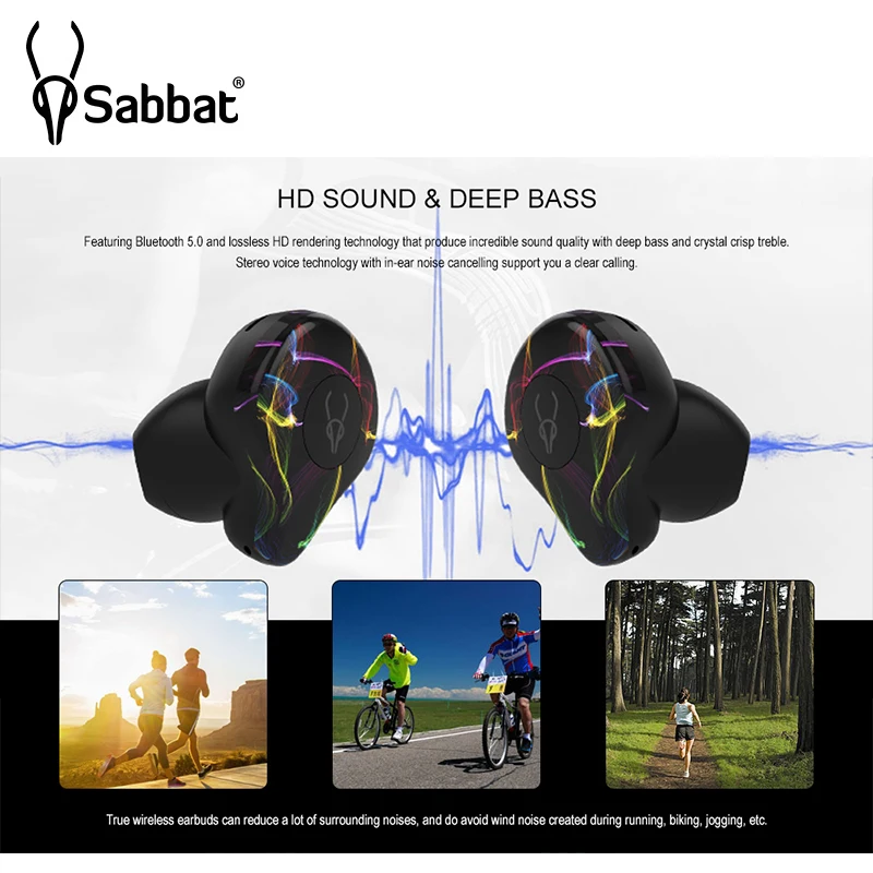 Sabbat X12 Pro TWS беспроводные Bluetooth наушники гарнитура бинауральные стерео громкой