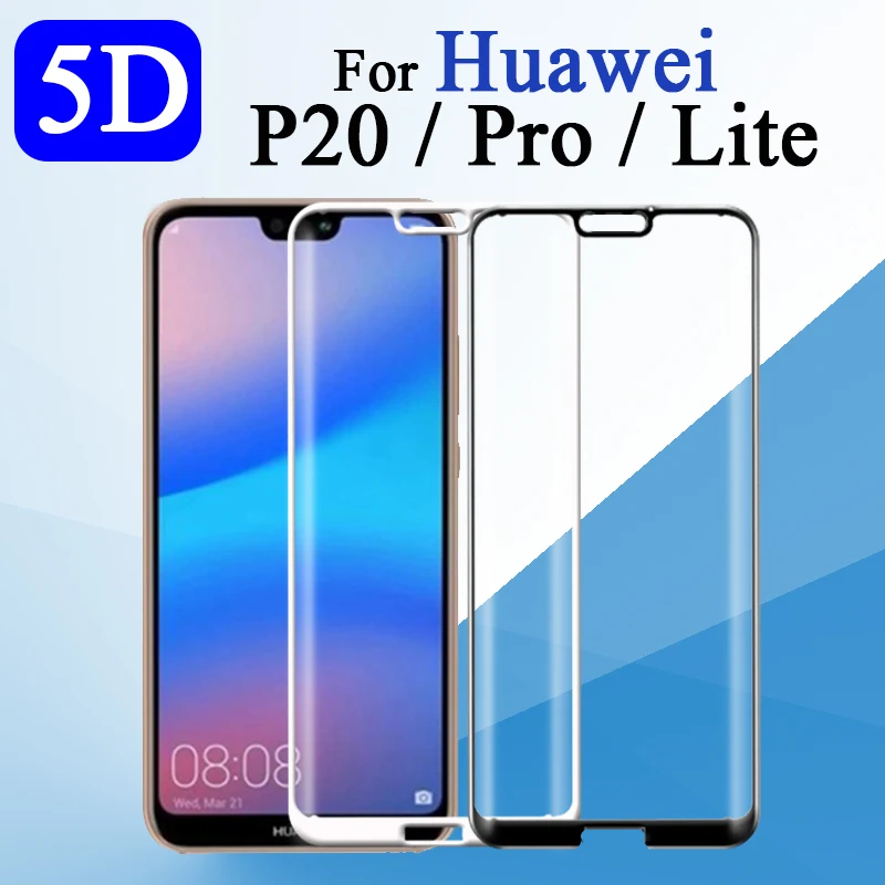 5D Защитное стекло для huawei p20 lite pro защита экрана p20pro закаленное p20lite защитная