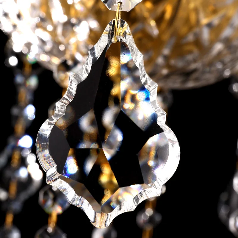 Золотая хрустальная люстра для кухни спальни лампа avizчистка 6/8 осветительных