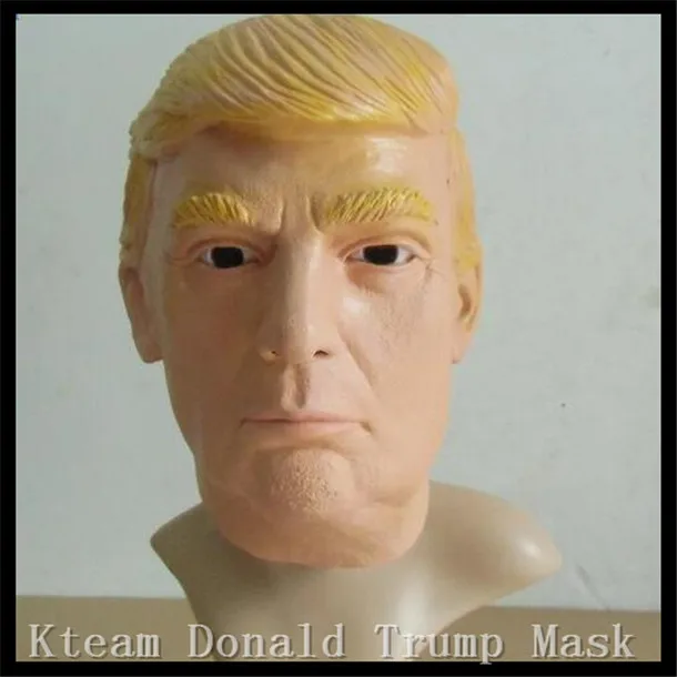 Hot Sale Funny New USA President Human Face Mask Props Donald Trump Overhead Latex Masks For Halloween 2016 Free Shipping!!! | Дом и сад