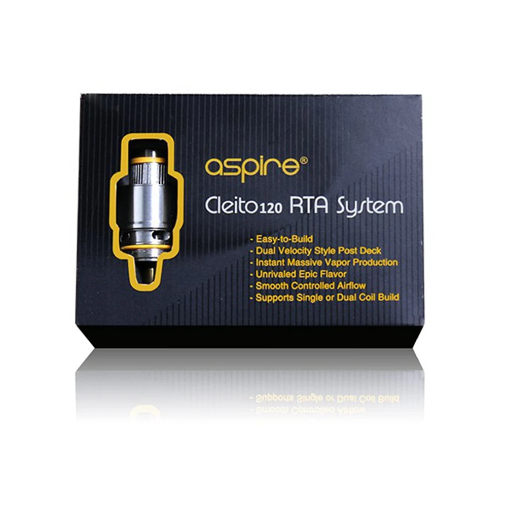 Aspire Cleito 120 RTA катушка встроенная система набор аксессуаров для электронных