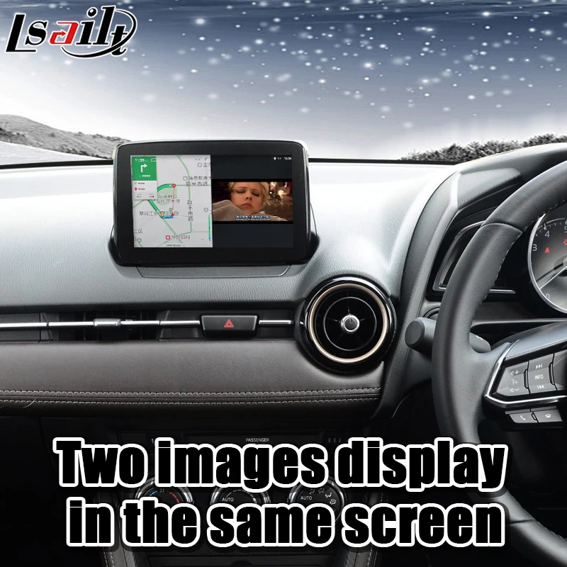 CarPlay и Android видео интерфейс для Mazda 2 Demio 2014 20 GPS навигационная коробка поддержка