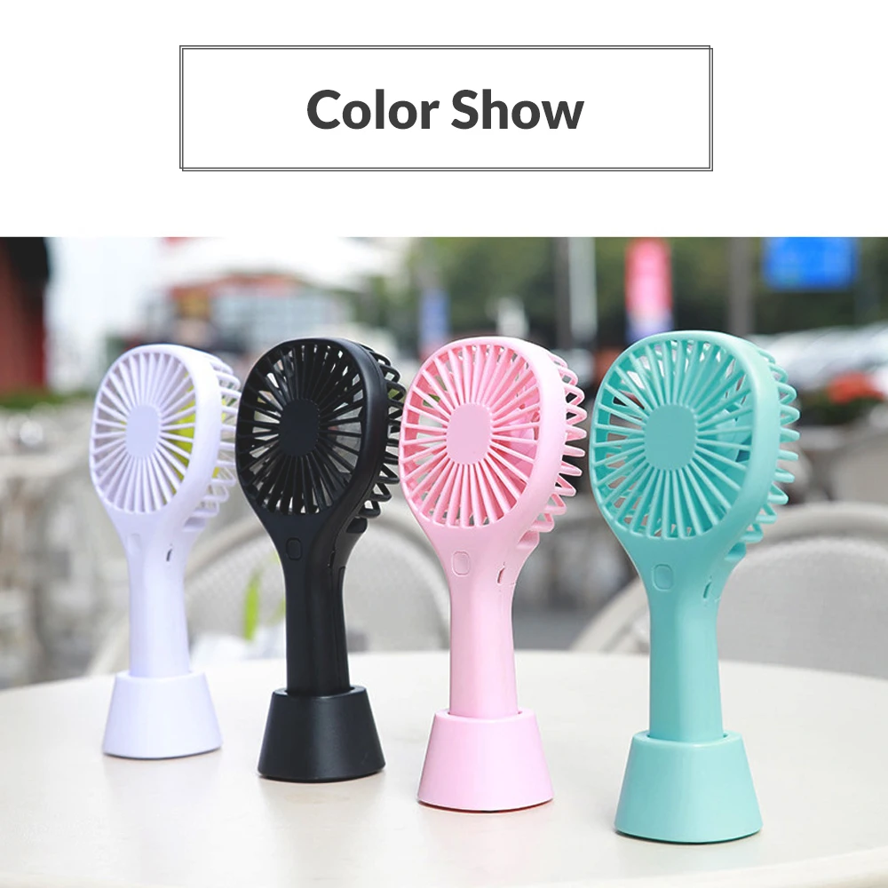 TOPK портативный мини-usb вентилятор ручной держатель встроенный аккумулятор