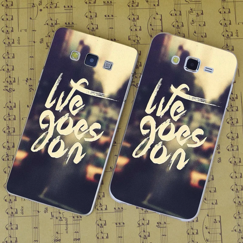 B2150 Жизнь Продолжается Прозрачный PC Hard Case Cover Для Samsung Galaxy J 3 5 7 8 9 2016 GRAND 2 PRIME| |
