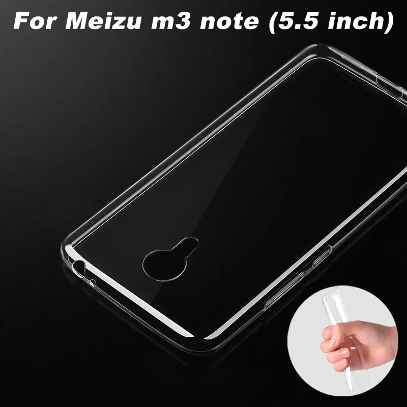 Чехол для Meizu m3 note ультратонкий прозрачный мягкий чехол из ТПУ 0 6 мм телефона m5