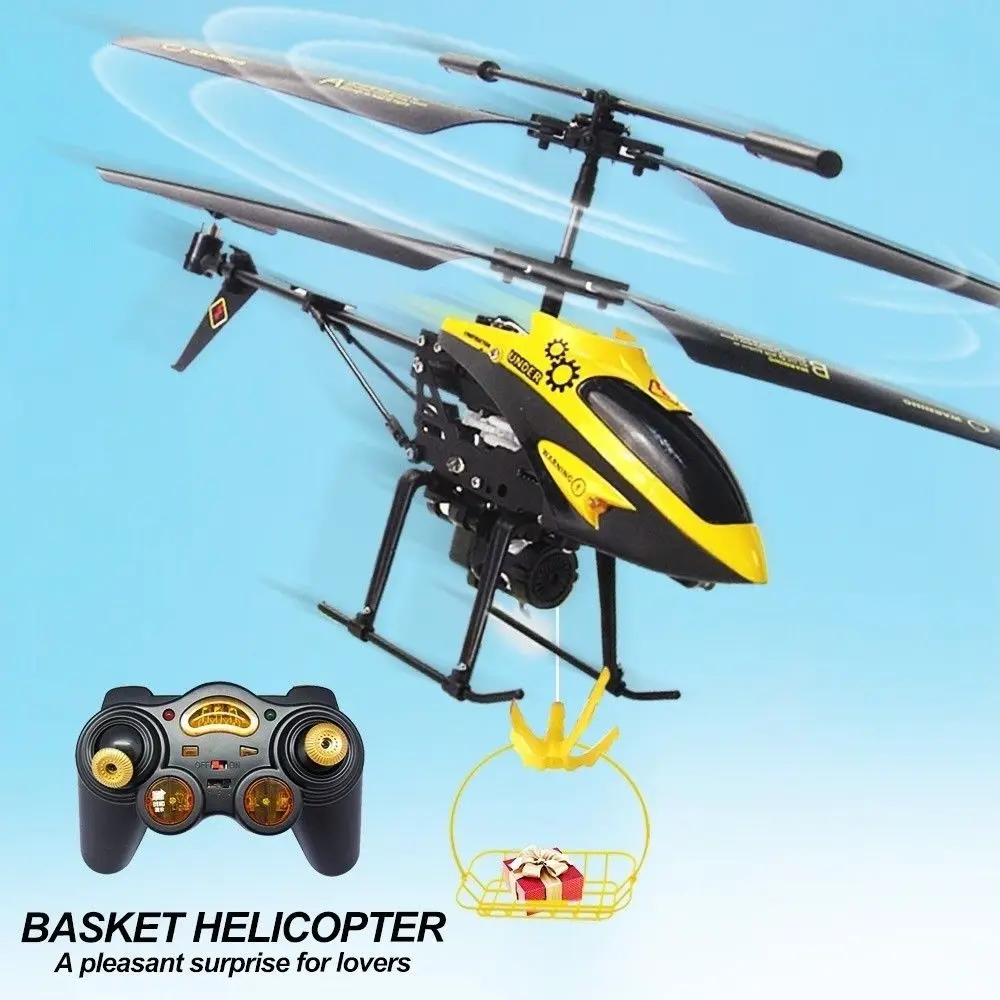 V388 3.5CH гироскоп RC вертолет RTF Радиоуправление самолет игрушка LED + корзина