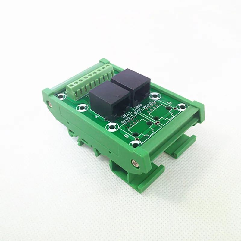 DIN рейка RJ45 Модуль 8P8C прямоугольный разъем 2 ходовая шина секционная плата