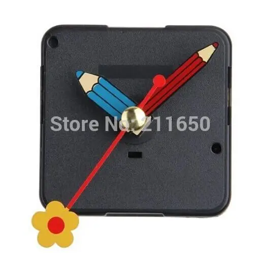 10 шт./лот новый дизайн 2016 кварцевые бесшумные часы механизм Цветочная ручка