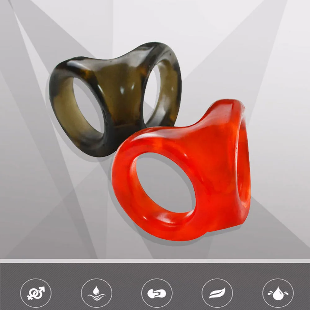 Взрослые секс игрушки многоразовые фиксаторы для пениса тонкие двойные