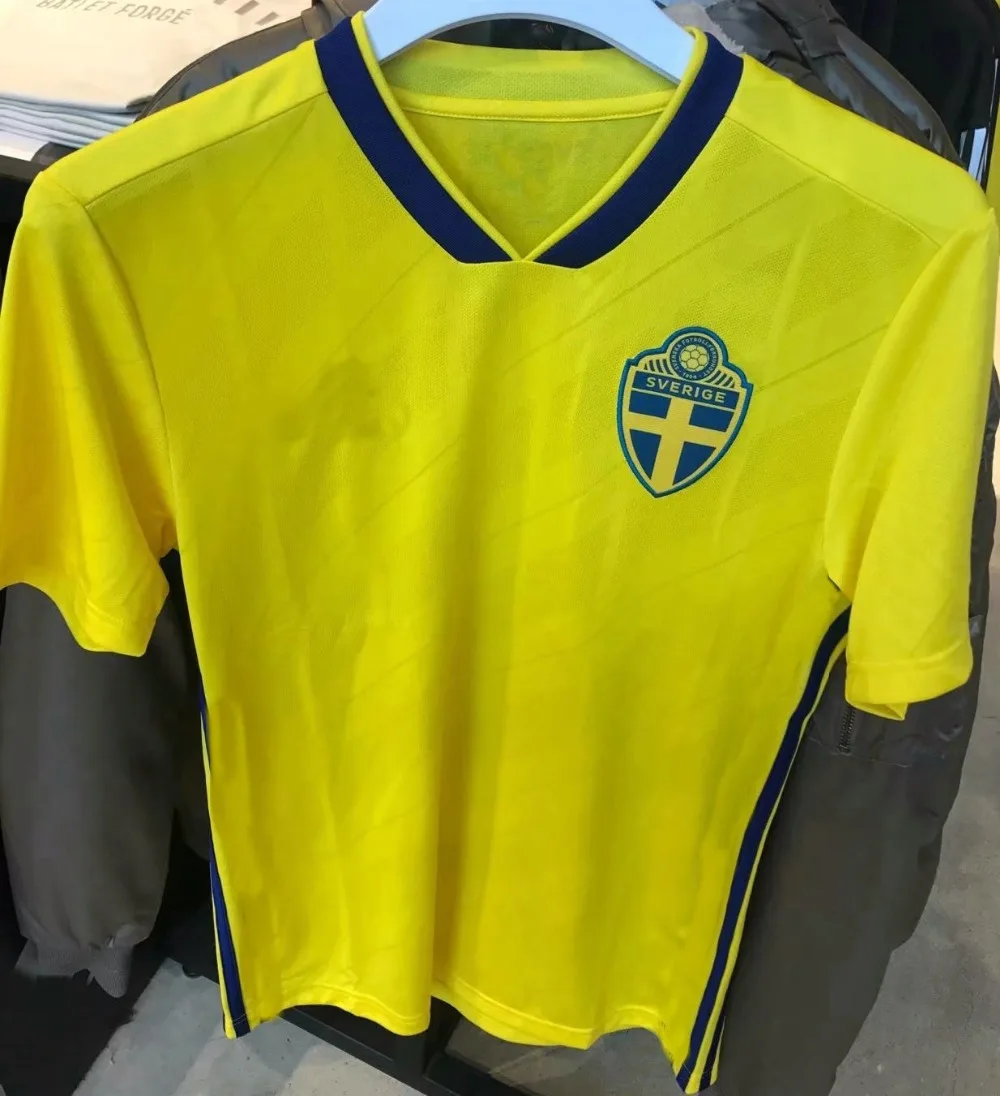 2018 World Cup Sweden Jersey Soccer Team National IBRAHIMOVIC KALLSTROM away Football shirt 17 18 TOP thai Quality | Мужская одежда