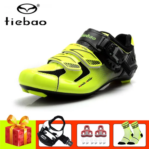 pedals for 1303 G Tiebao, обувь для велоспорта, для езды на велосипеде,, мужские, женские, велосипедные педали, на липучке, велосипедные кроссовки, самоблокирующиеся, ПУ, дышащая обувь для езды на велосипеде - Color: pedals for 1303 G