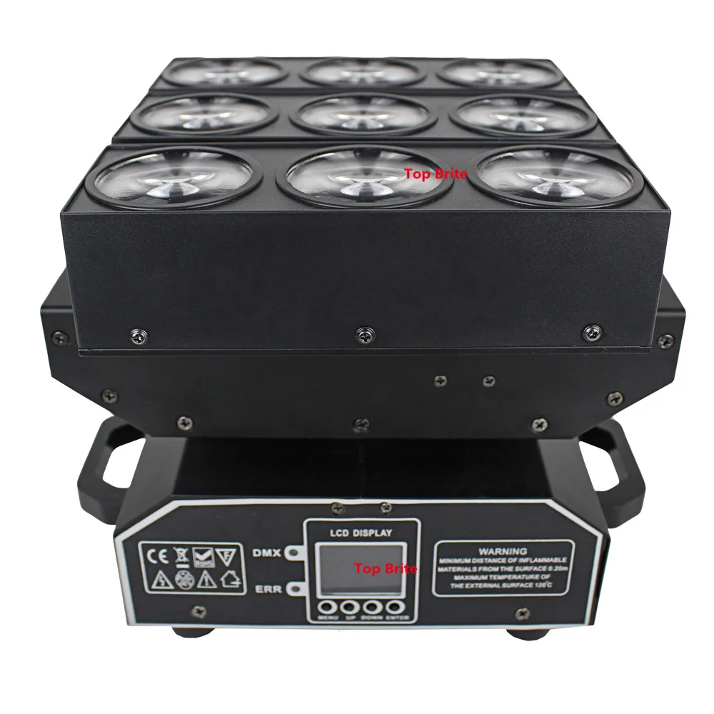 Новый дизайн 9X10W RGBW Четырехцветные светодиодные лампы с матрицей деформации CREE