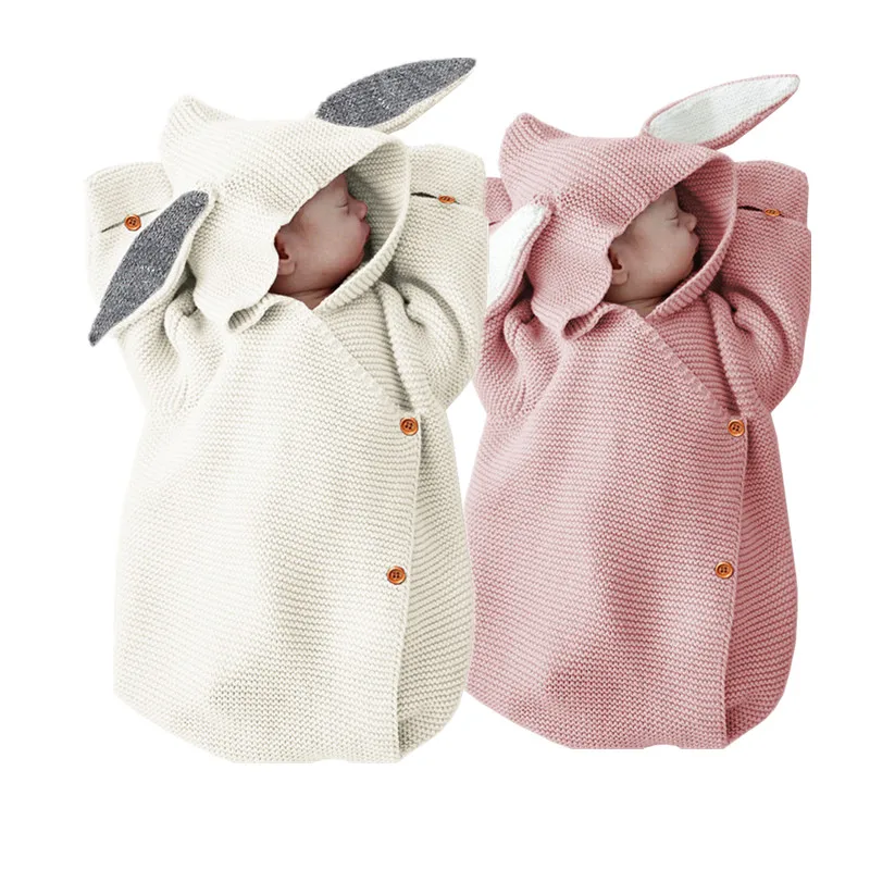 

Spring Baby Rompers Girl Long-sleeve Knitted Overalls knitted sleeping bag Infant Girl Princess Cotton Clothes Baby Girl Onesie