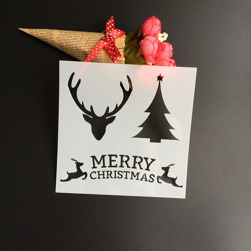 1Pcs 13*13cm Scapbook Stencil Cake Decorating Tool scrapbooking DIY Fondant Pattern Printing Spray Template | Дом и сад