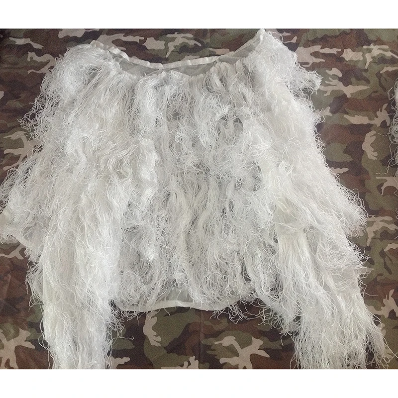 Белоснежка тактическая охотничья одежда Ghillie костюм военный камуфляжный для
