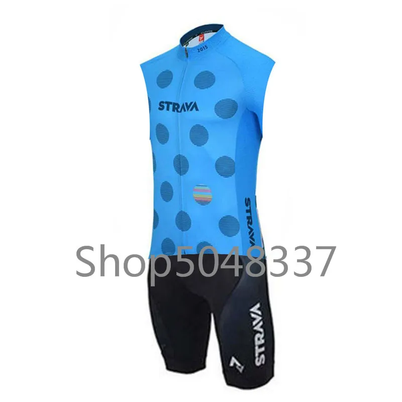 Strava без рукавов Велоспорт Джерси комбинезон лето 2019 Ropa Ciclismo Велосипедное трико