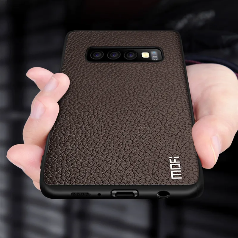 Brown Для S10 Plus чехол для samsung S10 Sase чехол для samsung Galaxy S10+ чехол MOFi для Galaxy S10 чехол s противоударный бизнес Capas - Цвет: Brown