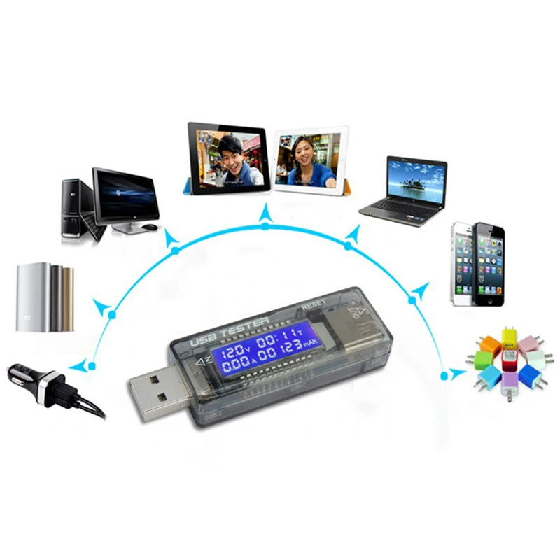 Высокое качество USB зарядное устройство доктор способность ток напряжение метр