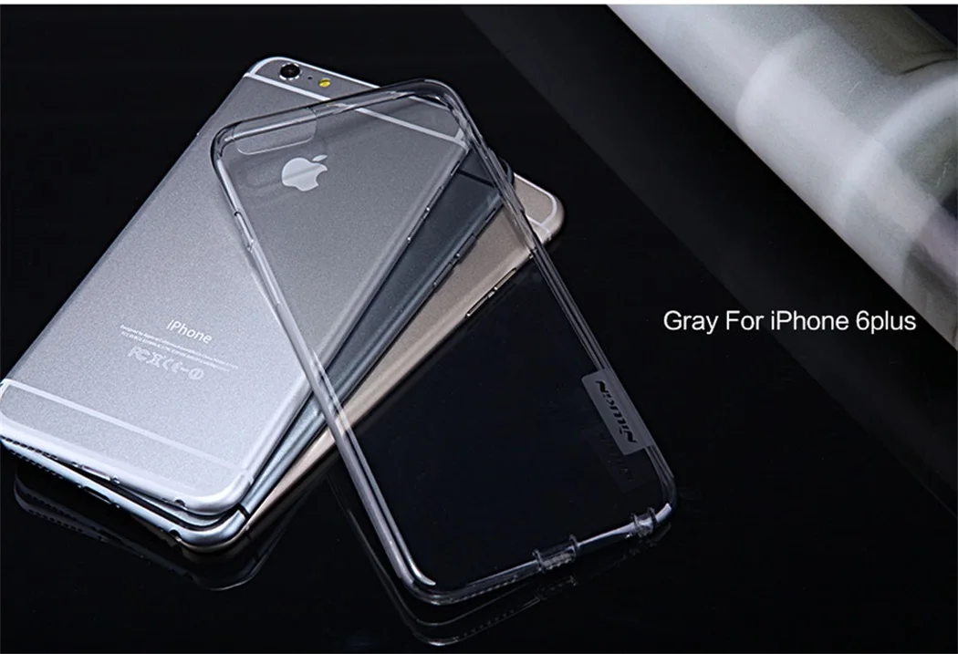 Чехол для iPhone 6 6S+ Plus чехол Nillkin природа прозрачный мягкий кремний ТПУ Телефон протектор задняя крышка для iPhone6 Plus