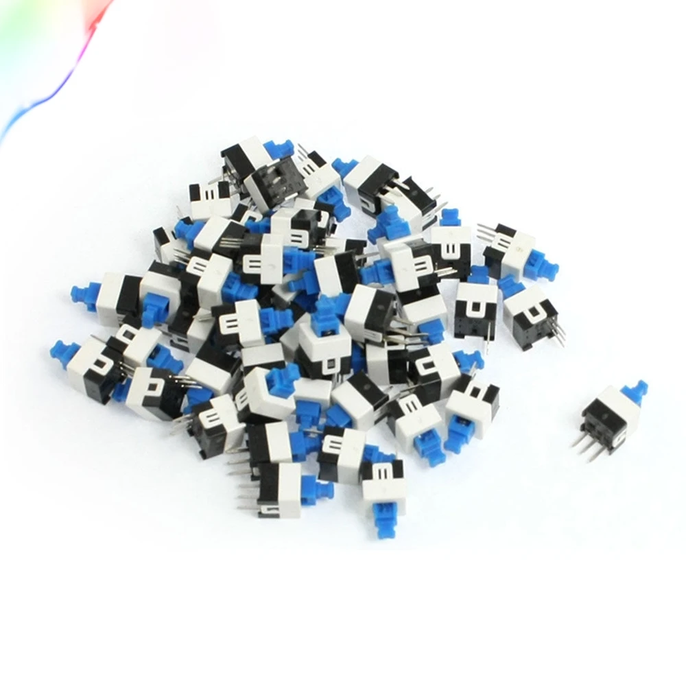 50 шт. фиксации свяжитесь 3 Pin фонарь кнопочный переключатель 7x7mm|Выключатели| |