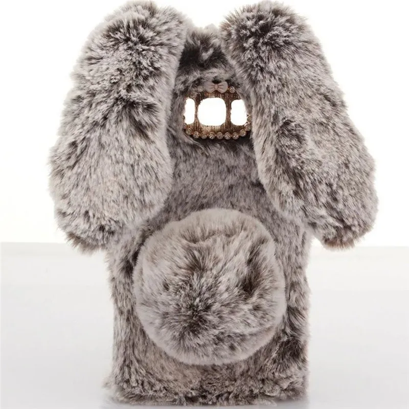 1 шт. чехол для Samsung Galaxy Note 8 искусственный мех кролика пушистый телефона 2 3 4