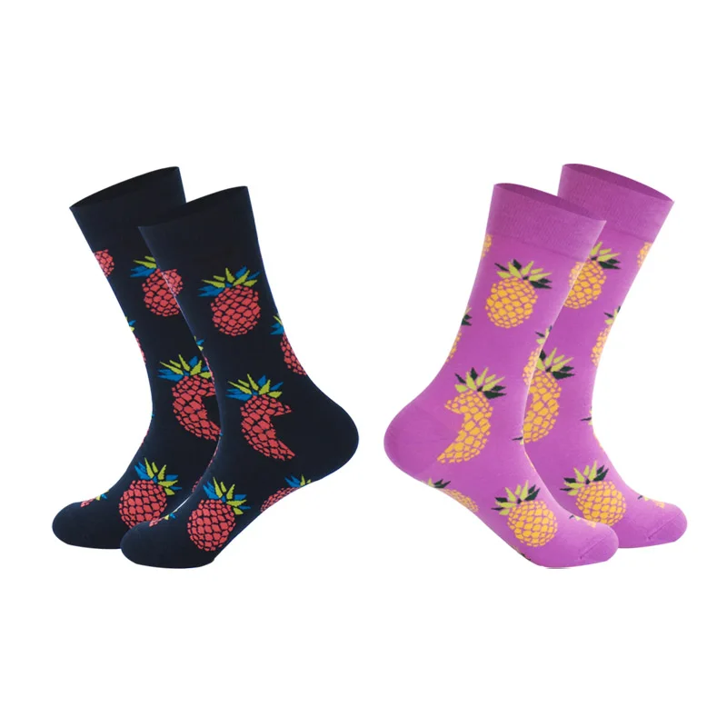 Фруктовая серия счастливые носки с рыбой креветки вишня манго арбуз дизайнер