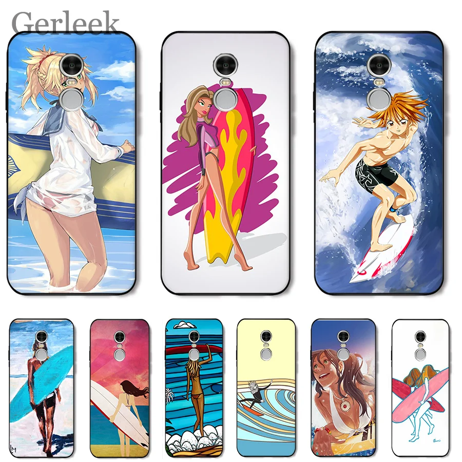 Чехол для телефона Surfing Art Surf Girl Ультратонкий чехол с рисунком xiaomi redmi note 4 4A 4X 5 5A 6 7