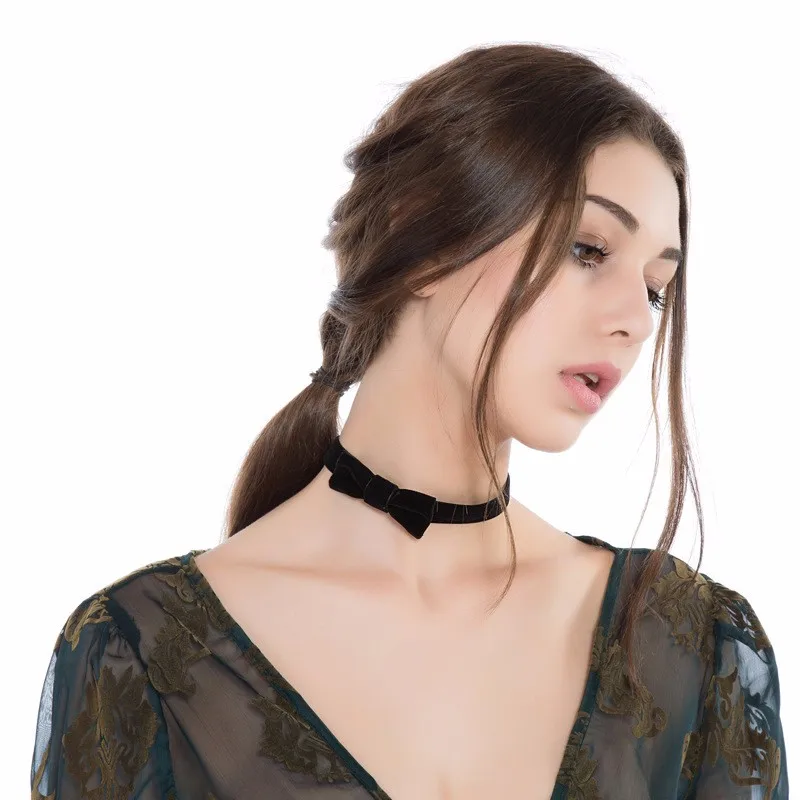 SULEMON Женская чокер Модная бижутерия Femme кружевные Чокеры ожерелья для женщин