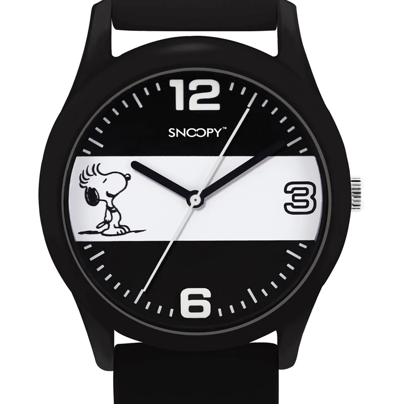 Часы наручные Snoopy Мужские кварцевые спортивные модные брендовые с силиконовым