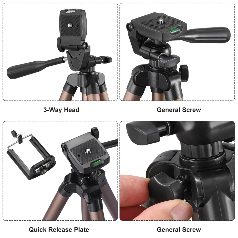 Портативный штатив легкий для камеры Профессиональный Nikon Coolpix P600 P610 P7000 P7100 P7700 P7800