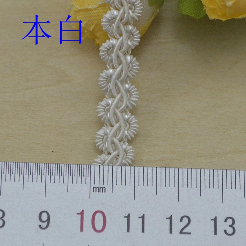 20Meters Bullion Ribbon Diy Accessories Wavy Cluny Webbing Garments Hair Decorations S Shape Lace Edge Stitching Tape Trimming images - 6