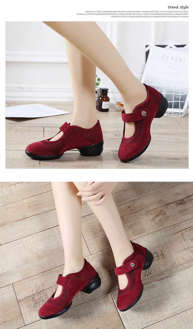 Женские бальные туфли для латинских танцев, Румба, вальс, балетные танцевальные туфли, мягкая подошва, дышащая женская обувь, женские практичные кроссовки 3 см
