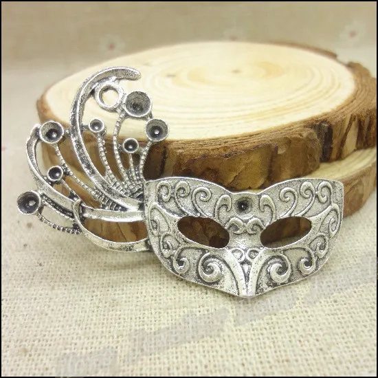 4 шт. винтажные маски подвески из сплава цинка подвеска сделай сам браслет