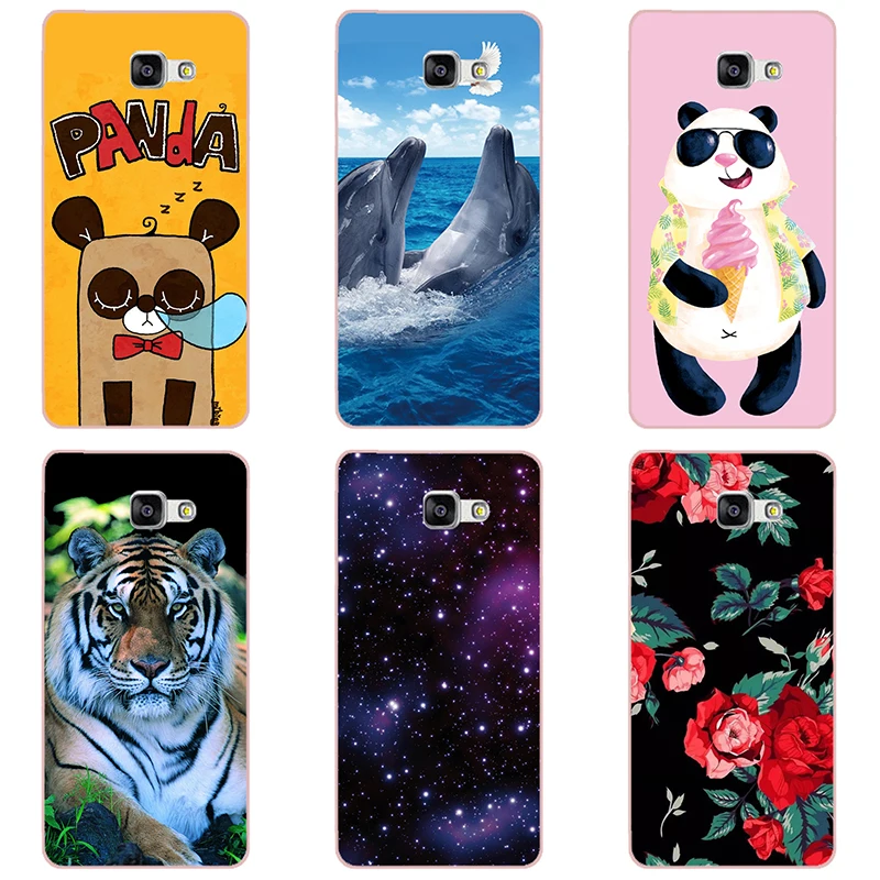 hard Plastic phone case cover For Samsung galaxy A3 2016 SM-A310F shell printing design Painted Flower |
